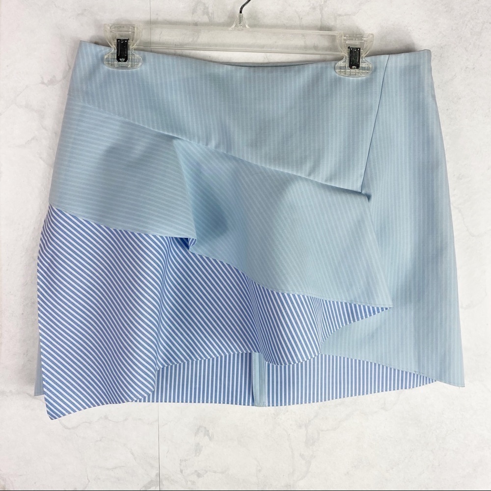 [Zara] Fun Ruffle Striped Mini Skirt - Picture 4 of 7